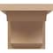 Ekena Millwork 5"W x 5"D x 5"H Wide Emerson Rough Cedar Woodgrain TimberThane Corbel, Primed Tan CORUR05X05X05EMRRCPR - alternate 3